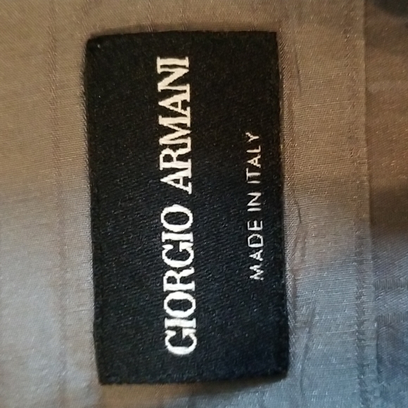 GIORGIO ARMANI BLACK LABEL SILK/COTTON GREY MENS DRESS SHIRT SIZE 42-16 1/2 - Picture 7 of 10